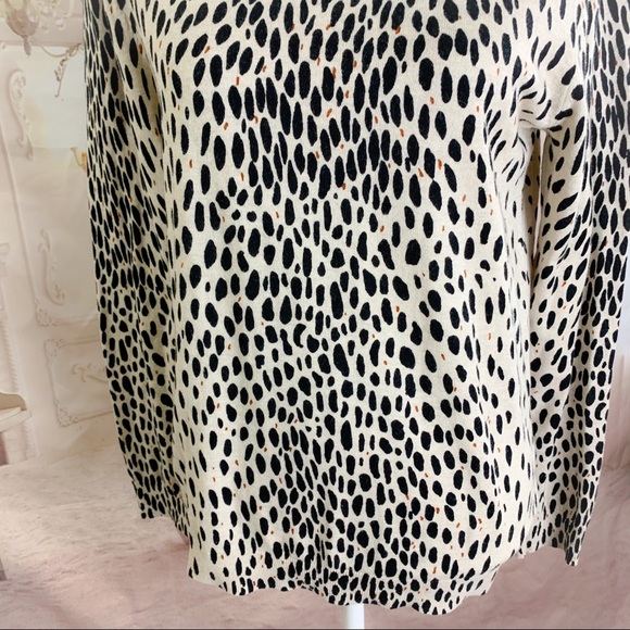 NEW J Crew Leopard Animal Print  Crew Neck… - Picture 4 of 10